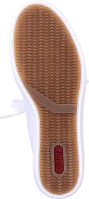 Zdjęcie produktu dla Rieker damskie skórzane trampki MemoSoft zip L59L1, rozmiar:42 EU, kolor:Biały