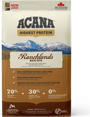 Produktbild von ACANA Highest Protein Ranchlands - trockenfutter für Hunde - 11 4kg