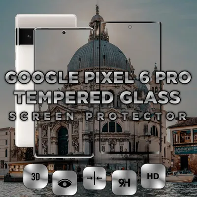 Obrázek produktu pro 1-balení Google Pixel 6 Pro Ochranné sklo na displej - Tvrzené sklo 9H - Super kvalita 3D