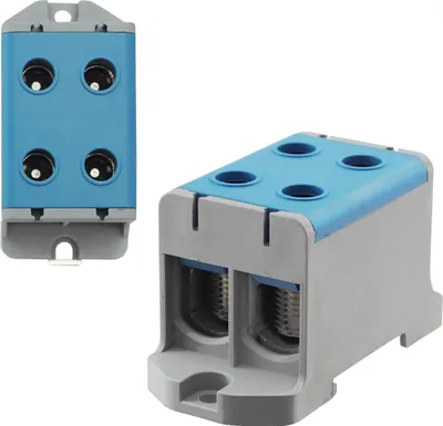 Produktbild von Universalklemme Hutschiene Leitungsklemme Anschlußklemme Klemmblöcke 95mm² Blau