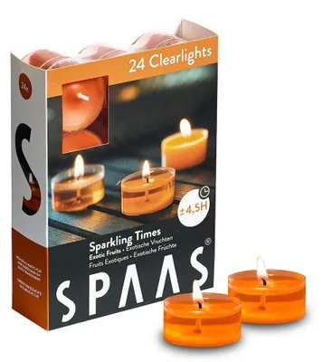 Obrázek produktu pro SPAAS 24 vonných svíček Clearlights, svíčky s průhledným držákem, doba hoření cca 4,5 hodiny