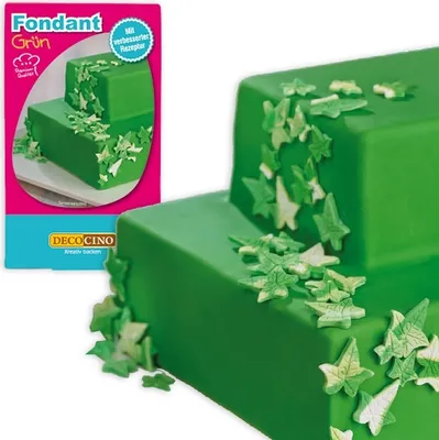 Produktbild von Rollfondant grün 250 g Zuckermasse für Ummantelung von Torten/Kuchen