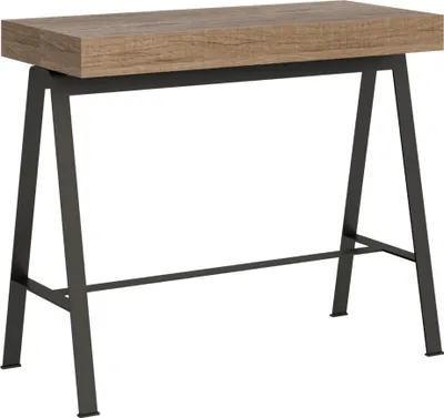 Zdjęcie produktu dla ITAMOBY - Konsola rozkładana 90x40/196 cm Banco Small Dąb naturalny rama w kolorze Antracytu