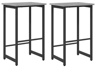 Produktbild von Barhocker 2 Stk. Sonoma-Grau 40 x 32 x 74 cm Holzwerkstoff