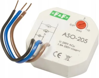 Produktbild von Treppenlichtschalter für eine Box fi60 10A 0,5-10min 230V AC ASO-205