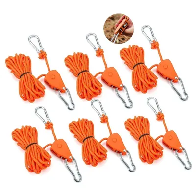 Produktbild von Ratschenspanband 6er Set – 4 m, Reflektierend, Hochbelastbar, Outdoor & Camping