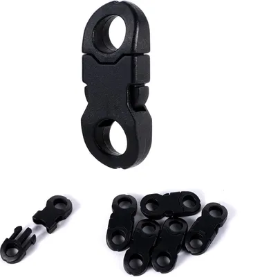 Produktbild von 30 Stück Schnellverschluss-Schnappschnallen aus Kunststoff mit seitlicher Entriegelung, Lochdurchmesser 6 mm, Mini-Sicherheitsschnallen mit seitlicher Entriegelung, Sicherheitsschnalle für Paracord-Armband, Schnallen für Kameragurte, DIY-Bastelzubehör