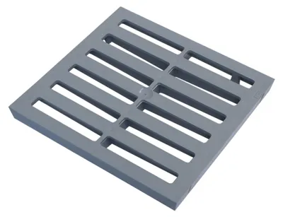 Produktbild von Marley Einlaufrost 187x187mm Einlaufschacht Rost Kunststoff begehbar Schachtrost 532530