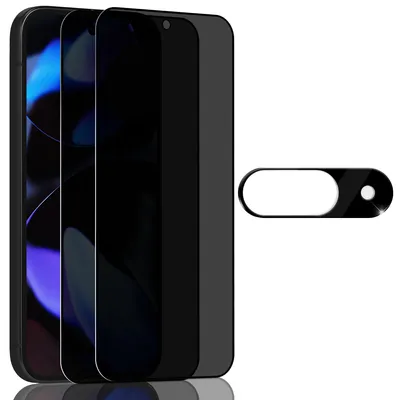 Obrázek produktu pro 2-balení Google Pixel 9 Ochranné sklo na displej Privacy & 1-balení ochrana objektivu - Tvrzené sklo 9H - Super kvalita 3D