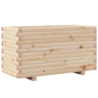 Obrázok produktu pre vidaXL Kvetináč 90x40x49,5 cm z masívneho borovicového dreva