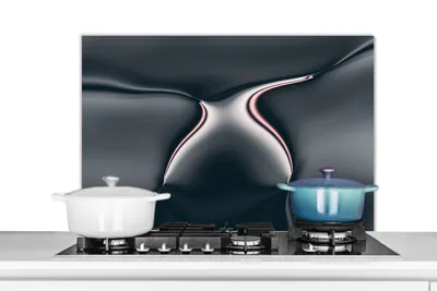 Obrázek produktu pro KitchenYeah® Kitchen splashback - Kuchyňský splashback - Ochrana stěny sporáku a dřezu - Abstraktní vzor 90x60 - Alu-Dibond (alternativa ke skleněnému splashbacku) - Tepelně odolný - Splashback na sporák - F