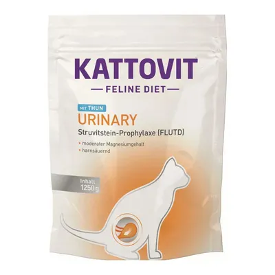 Produktbild von Kattovit Urinary with Tuna 1,25 kg – Diätetisches Nassfutter für Katzen zur Verringerung von Struvitstein-Rezidiven, mit reduziertem Magnesiumgehalt