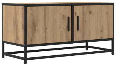 Image de Meuble TV vidaXL 80 x 34,5 x 40 cm en aggloméré chêne Artisan