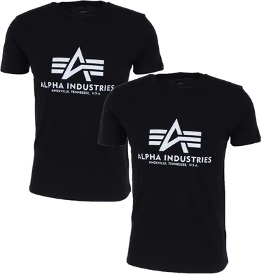 Produktbild von ALPHA INDUSTRIES BASIC T 2 PACK Herren Doppelpack T-Shirt