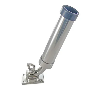 Produktbild von Angelrutenhalter mit Grundplatte, verstellbar, 230mm, Edelstahl A4