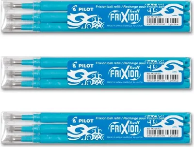Produktbild von Pilot Frixion Ball Ersatzminen 0.7 hellblau - 9er-Set