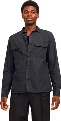 Obrázok produktu pre Jack & Jones Travis Košeľa s dlhým rukávom čierna M Pánske čierne M