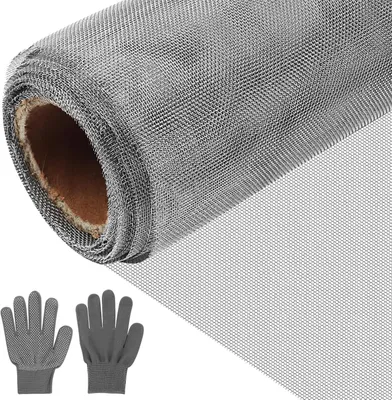 Imagen del producto de Rejilla metálica de 40 mallas, con un tamaño de abertura de 0,6 mm, de 30 x 200 cm, para ventanas y cercas