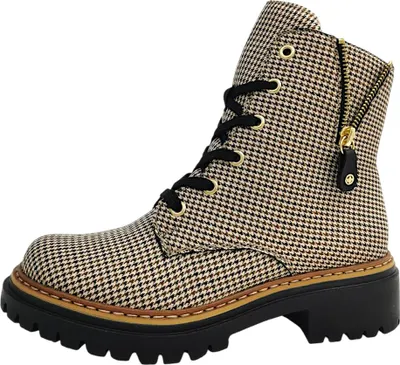 Immagine prodotto di Stivali da donna Rieker, modello stringato, color beige, adatti al tempo libero
