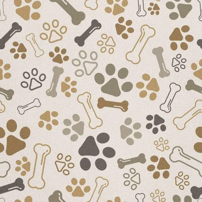 Produktbild von OUTDOOR DEKOSTOFFE OXFORD - Motiv Pfoten und Knochen 2