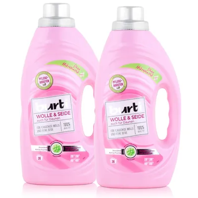 Produktbild von burti Wolle & Seide Feinwaschmittel 1,45L - Für flauschige Wolle (2er Pack)