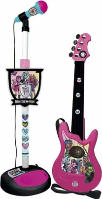 Zdjęcie produktu dla Gitara i mikrofon Claudio Reig różowy, jeden rozmiar