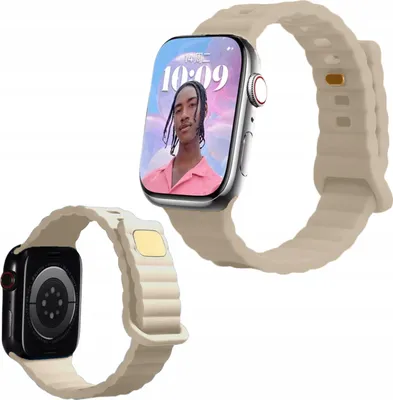 Image de BAGUE POUR APPLE WATCH (SE 9 8 7 6 5 4 3 2 1) 49 / 45 / 44 / 42 mm SILICONE