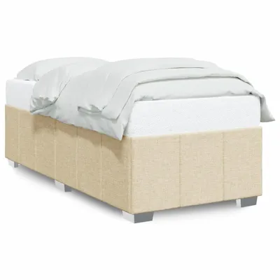 Obrázek produktu pro vidaXL Rám postele bez matrace krémový 90x200 cm látka