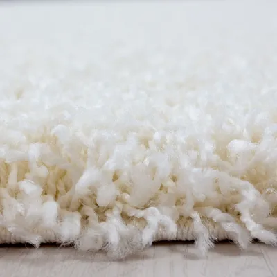 Produktbild von Hochflor Teppich Lux Läufer, Farbe: Creme, Größe:80x250 cm