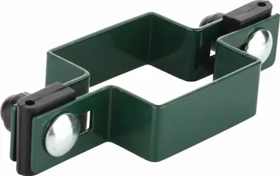 Immagine prodotto di LogistSystem Morsetto centrale quadrato in SET 60x60mm per filo FI5mm - Verde Morsetto per recinzione per pali di recinzione - Fissaggio di pannelli in rete metallica - Morsetti per recinzione Morsetto per tutore Morsetto per palo