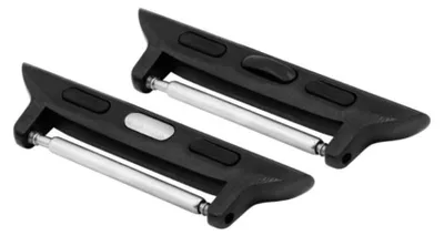 Produktbild von Hirsch Apple Watch Armband mit schwarzem Adapter 22 mm