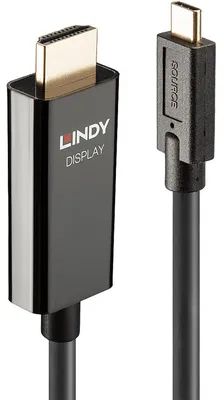 Produktbild von Lindy 43317, 10 m, USB Typ-C, HDMI Typ A (Standard), Männlich, Männlich, Gerade