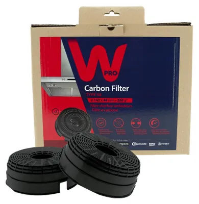 Produktbild von WPRO Aktivkohlefilter Typ 58 / AKB000/1 (2St.)