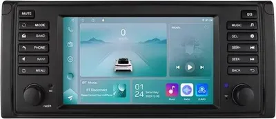 Zdjęcie produktu dla Radio samochodowe BMW serii S z systemem Android E39 / X5 E53 / M5 – CarPlay, Android Auto, wyświetlacz IPS 1024x600, nawigacja, podwójny DIN – 1 GB pamięci RAM, 32 GB pamięci