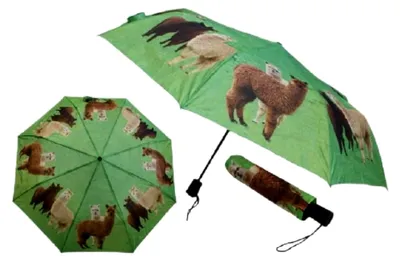 Produktbild von Taschen-Regenschirm mit Alpakas