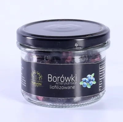 Zdjęcie produktu dla Borówki Liofilizowane Całe W Słoiku Pyszne 20G