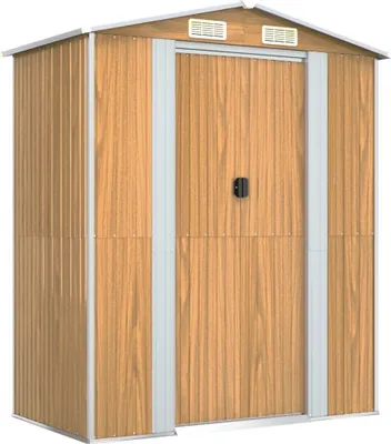 Obrázok produktu pre vidaXL Prístrešok na náradie svetlo hnedý 192x108x223 cm pozinkovaná oceľ