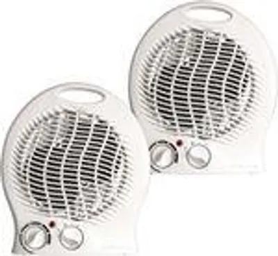 Produktbild von BROLLUX 2x Elektroheizung 2000W mobiles Heizgerät VO-W Thermoventilator Heizlüfter Spiralheizkörper Elektroheizkörper