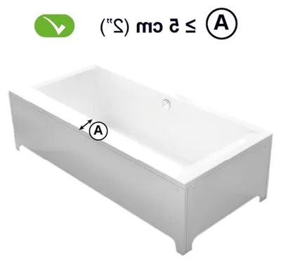 Produktbild von Verstellbare Badewannen Einstiegshilfe 5-14 cm, Haltegriffe für Senioren