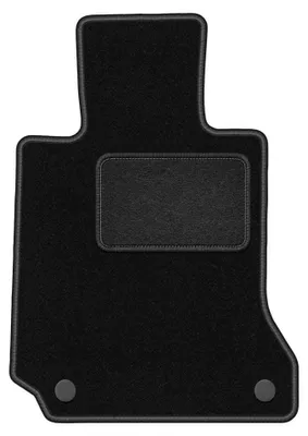 Image de Tapis conducteur en moquette pour Mercedes C W204 2007-2014 (berline/break/coupé) – 1 pièce, noir, sur mesure – Wielganizator LUX
