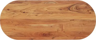 Produktbild von Tischplatte 140x60x3,8 cm Oval Massivholz Akazie