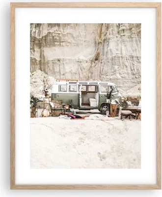 Produktbild von Gerahmtes Poster - Rahmen in heller Eiche - Wohnmobil Boho Möbel - 40x50 cm - Wand Bild - Wanddeko - Wandbilder - Kunstposter - Wandposter - Bilderrahmen - Bilder - Kunstdruck - P2NPA40x50-4542