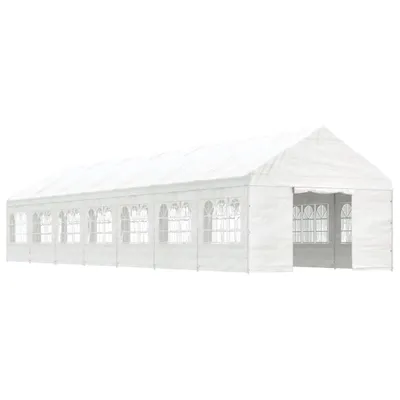 Immagine prodotto di Gazebo con Tetto Bianco 15,61x4,08x3,22 m in Polietilene