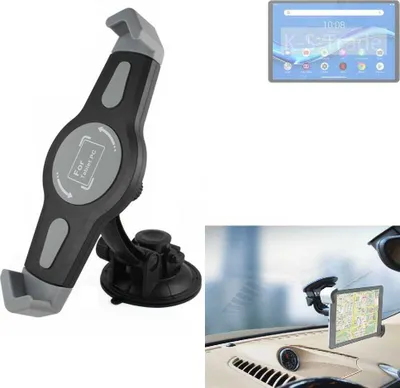 Produktbild von K-S-Trade Scheiben-Halterung für Tablets kompatibel mit Lenovo Smart Tab M10 FHD Plus Wi-Fi Google Assistant KFZ Tablet Saugnapf Auto Halterung