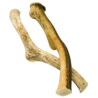 Produktbild von RF-Deer 1kg(40-50cm/1-3 Stück) natürliches Hirschgeweih, Einzigartige Dekoration, perfekt Hundespielzeug, Kauspielzeug für Hunde, die Auktion umfasst