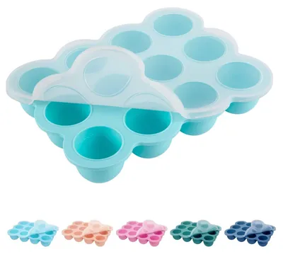 Productafbeelding van Solidchoice - Siliconen Bewaarbak voor Babyvoeding met Deksel