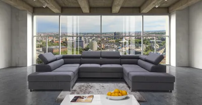 Image de Canapé d'angle en forme de U Design Polster