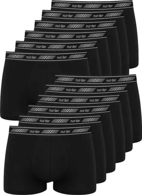 Produktbild von NUR DIE Herren Boxer 12-Pack 3D-Flex Classic Retroshorts - schwarz - Größe M