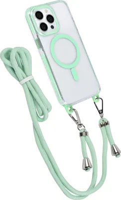 Produktbild von TUNIQ iPhone 15 Pro Max Back cover case - neck cord - magsafe - Green