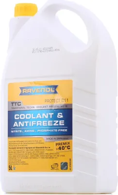 Produktbild von RAVENOL TTC Premix Protect C11 Kühlmittel Kühlerfrostschutz 5L Gelb Antifreeze Fertigmischung G11